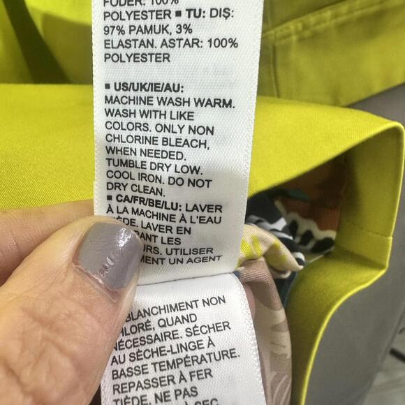 NWT Terea Women's NIcolette Belted Trench Coat Citronelle Size Large‎ - Picture 11 of 13